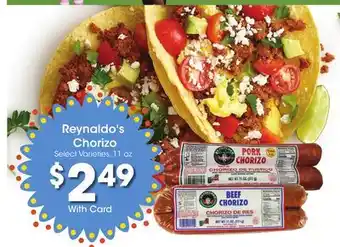 Ralphs Reynaldo's Chorizo offer