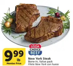 Albertsons New York Steak offer