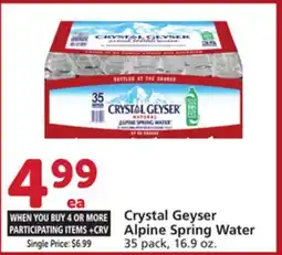 Vons Crystal Geyser Alpine Spring Water offer