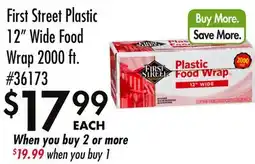 Smart & Final First Street Plastic 12 Wide Food Wrap 2000 ft offer