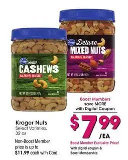 Ralphs Kroger Nuts offer
