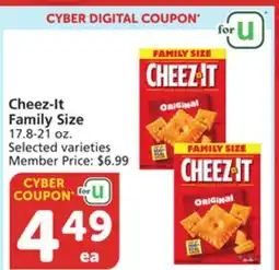Albertsons Cheez-It Family Size offer
