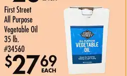 Smart & Final First Street All Purpose Vegetable Oil offer
