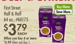 Smart & Final First Street Half & Half offer