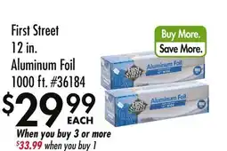 Smart & Final First Street 12 in. Aluminum Foil offer
