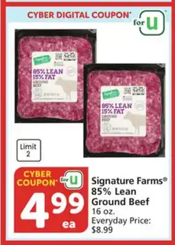 Albertsons Signature Farms 85% Lean Ground Beef offer