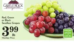 Pavilions Red, Green or Black Seedless Grapes offer