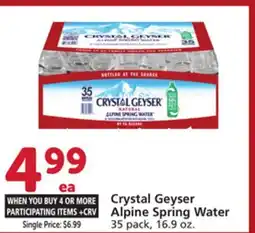 Albertsons Crystal Geyser Alpine Spring Water offer