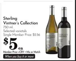 Pavilions Sterling Vintner's Collection offer