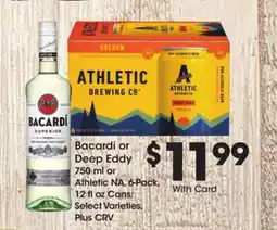 Ralphs Bacardi or Deep Eddy offer
