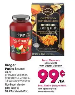 Ralphs Kroger Pasta Sauce offer