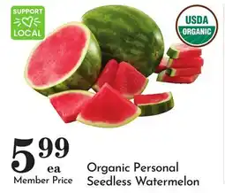 Pavilions Organic Personal Seedless Watermelon offer