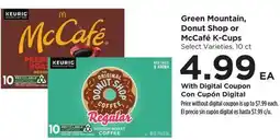 Food 4 Less Green Mountain, Donut Shop or McCafé K-Cups offer