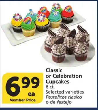 Vons Classic or Celebration Cupcakes offer