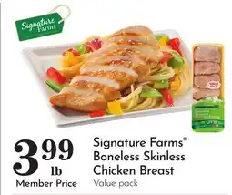 Pavilions Signature Farms Boneless Skinless Chicken Breast offer