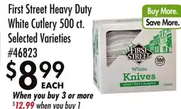 Smart & Final First Street Heavy Duty White Cutlery offer