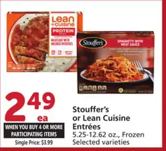 Vons Stouffer's or Lean Cuisine Entrées offer