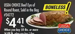 Smart & Final USDA CHOICE Beef Eye of Round Roast offer