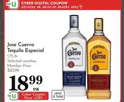 Pavilions Jose Cuervo Tequila Especial offer