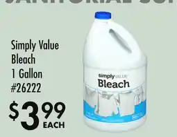 Smart & Final Simply Value Bleach offer