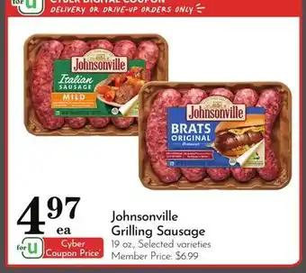 Pavilions Johnsonville Grilling Sausage offer