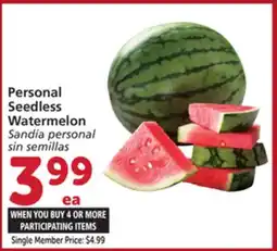 Vons Personal Seedless Watermelon offer