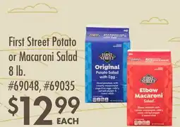 Smart & Final First Street Potato or Macaroni Salad offer