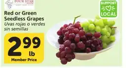 Vons Red or Green Seedless Grapes offer
