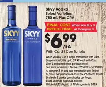 Ralphs Skyy Vodka offer