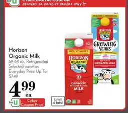 Pavilions Horizon Organic Milk offer