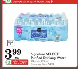 Pavilions Signature SELECT Purified Drinking Water offer