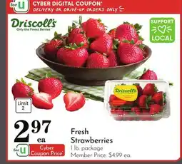 Pavilions Fresh Strawberries offer
