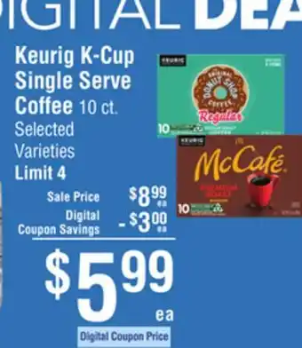 Smart & Final Keurig K-Cup Single Serve Coffee offer