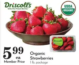 Pavilions Organic Strawberries offer