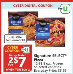 Vons Signature SELECT Pizza offer