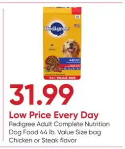 Stater Bros Pedigree Adult Complete Nutrition Dog Food offer