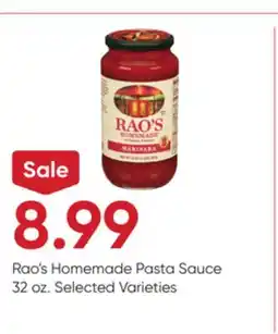 Stater Bros Rao's Homemade Pasta Sauce offer