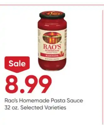 Stater Bros Rao's Homemade Pasta Sauce offer