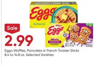 Stater Bros Eggo Waffles, Pancakes or French Toaster Sticks offer
