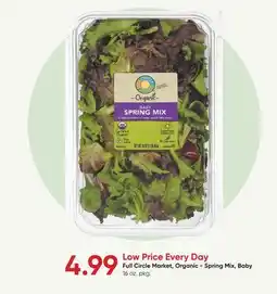 Stater Bros Full Circle Market, Organic-Spring Mix, Baby offer