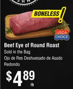 Smart & Final Beef Eye of Round Roast offer