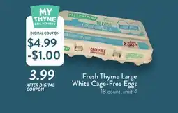 Fresh Thyme Fresh Thyme Large White Cage-Free Eggs offer