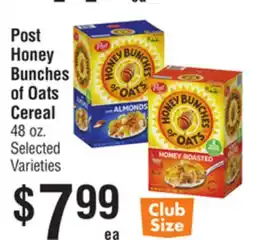 Smart & Final Post Honey Bunches of Oats Cereal offer