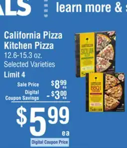 Smart & Final California Pizza Kitchen Pizza offer