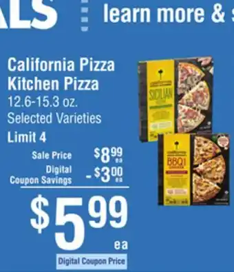 Smart & Final California Pizza Kitchen Pizza offer