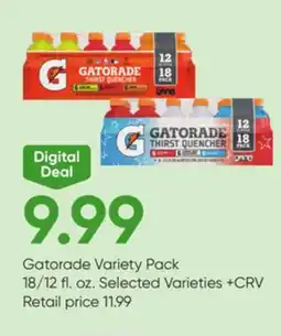 Stater Bros Gatorade Variety Pack offer