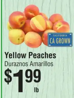 Smart & Final Yellow Peaches offer