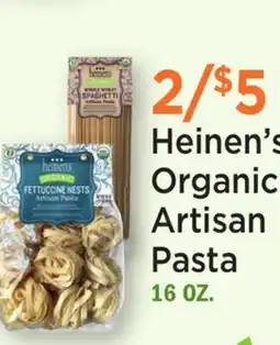 Heinen's Heinen's Organic Artisan Pasta offer