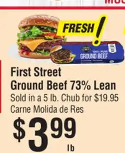 Smart & Final First Street Ground Beef 73% Lean offer