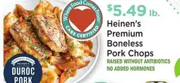 Heinen's Heinen's Premium Boneless Pork Chops offer